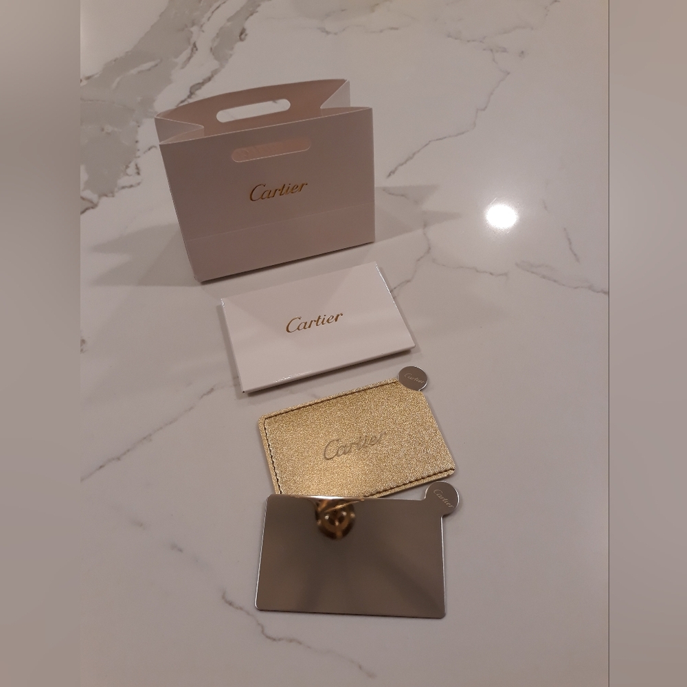 Cartier Mirror and Gold Case Holder Se - Picture 3 of 3
